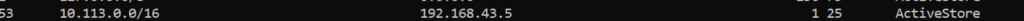 Test for User#1 - VNET CIDR is present in the routing table