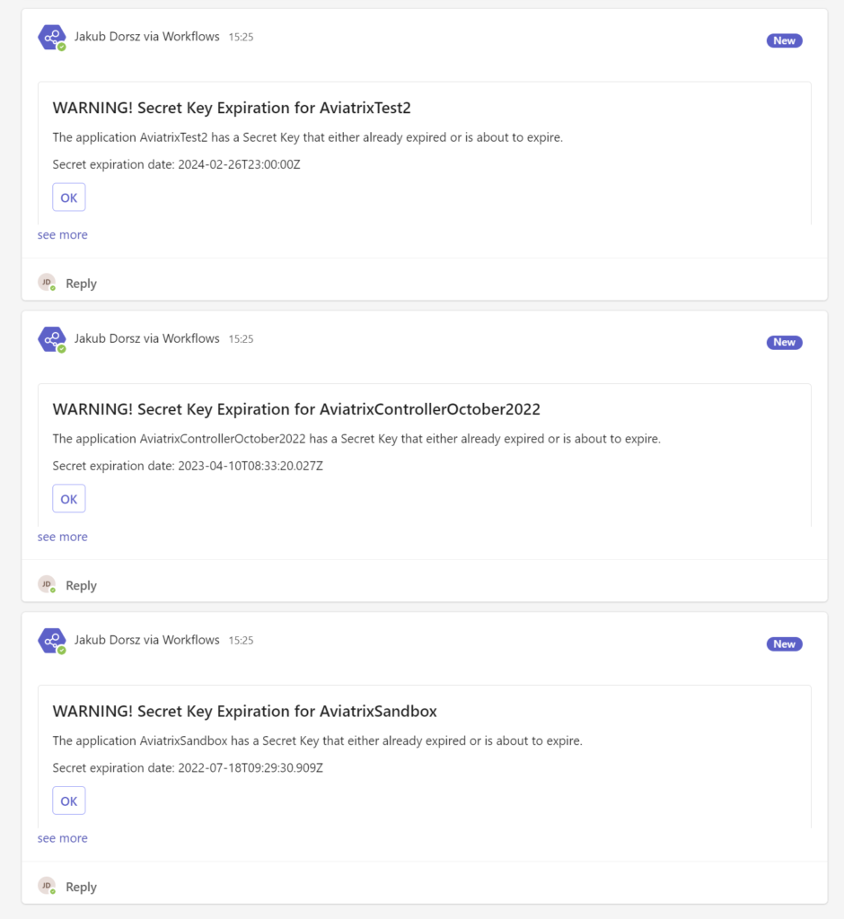 Azure App registration Client Secret expiration notification with MS ...