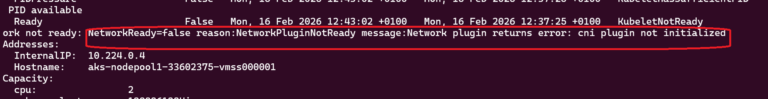 AKS CNI Error