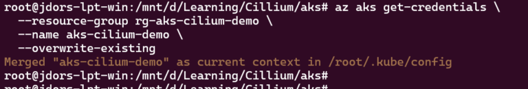 Connect to AKS Cluster