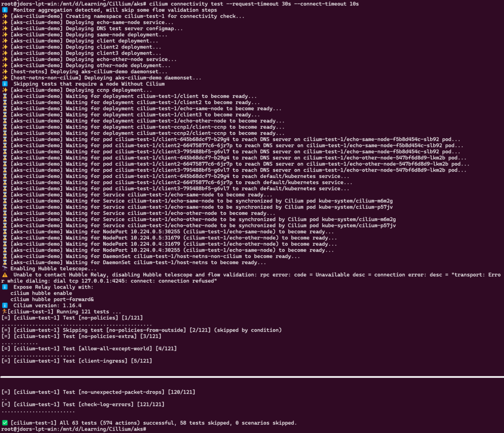 Cilium CLI Tool - Connectivity Test